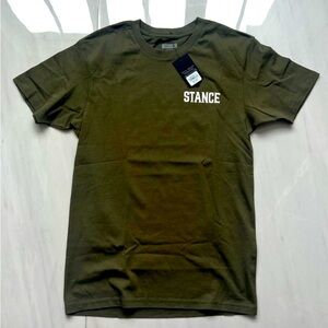 New Men’s Khaki Stance T Shirt with tags size S